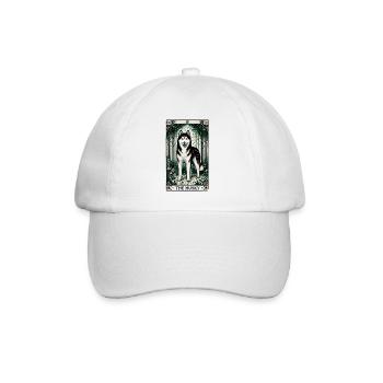 Der Husky - Baseballkappe - Weiß/Weiß - Vorne