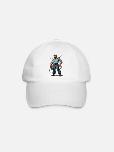Seemann Kapitän - Baseballkappe - Weiß/Weiß
