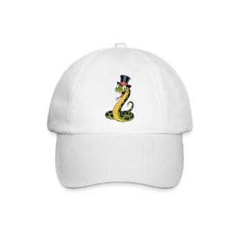 Stylish Serpent - Baseballkappe - Weiß/Weiß - Vorne