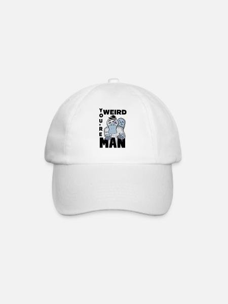 Lustig, du bist seltsam Schnabeltier Urban Comics Pop Art - Baseballkappe - Weiß/Weiß
