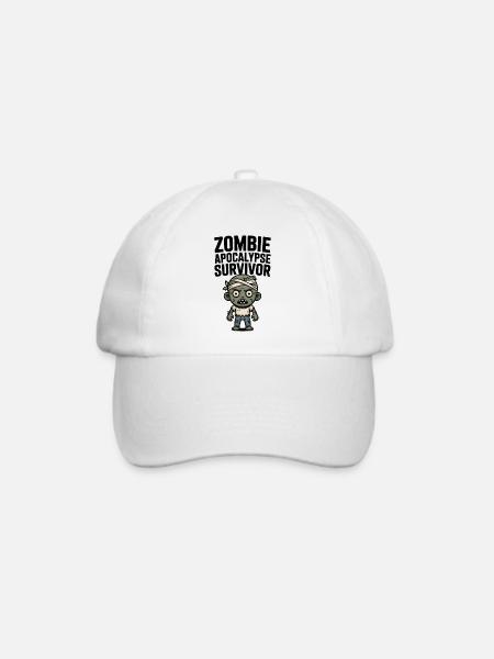 Zombie Apocalypse Überlebender - Baseballkappe - Weiß/Weiß