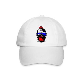 Skibrille - Baseballkappe - Weiß/Weiß - Vorne