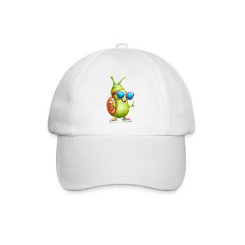 Sonnenbrillen-Snail Streetstyle - Baseballkappe - Weiß/Weiß - Vorne