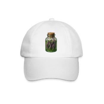 Tentakelglas Alchemie Zaubertrank Halloween - Baseballkappe - Weiß/Weiß - Vorne