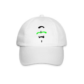 Fallschirm Diamant - Baseballkappe - Weiß/Weiß - Vorne