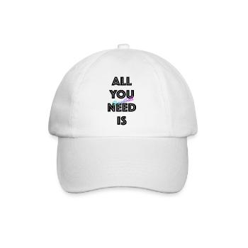 Handball Gradient Script - Baseballkappe - Weiß/Weiß - Vorne