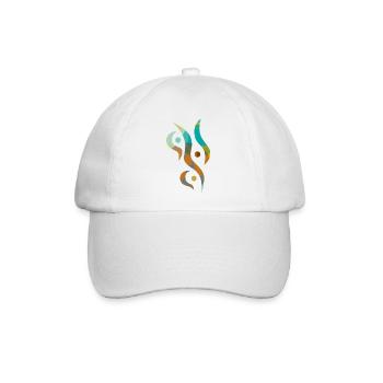 yoga-design_31 - Baseballkappe - Weiß/Weiß - Vorne