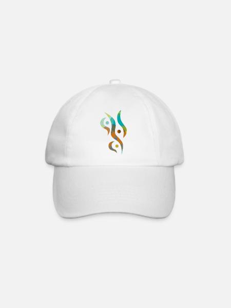 yoga-design_31 - Baseballkappe - Weiß/Weiß