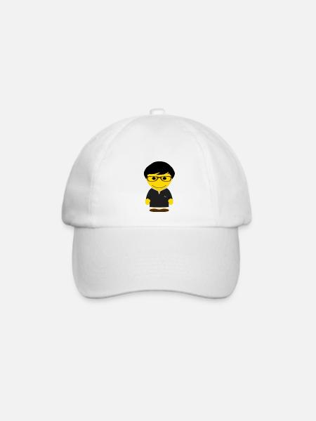 GEEKLEY – Benedict – Wollpolo-Sammlung - Baseballkappe - Weiß/Weiß