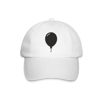 Luftballon – Party, Leichtigkeit & Gute Laune - Baseballkappe - Weiß/Weiß - Vorne
