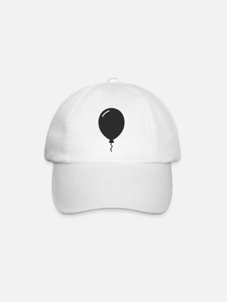 Luftballon – Party, Leichtigkeit & Gute Laune - Baseballkappe - Weiß/Weiß
