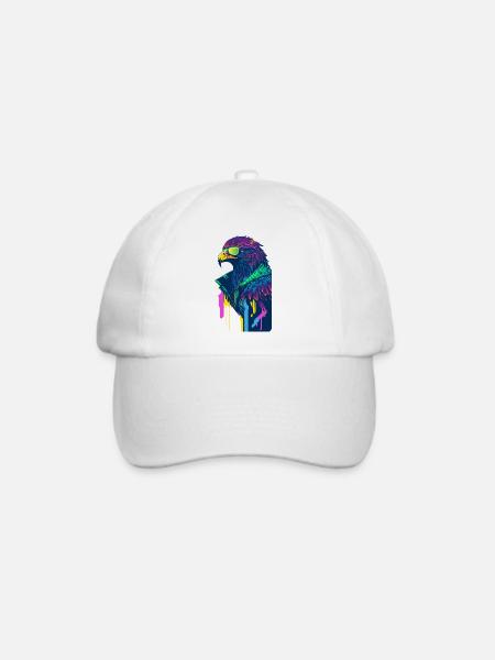 Neonadler - Baseballkappe - Weiß/Weiß