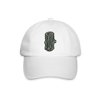 greenLog - Baseballkappe - Weiß/Weiß - Vorne