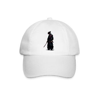 Dunkler Samurai Blutklinge - Baseballkappe - Weiß/Weiß - Vorne