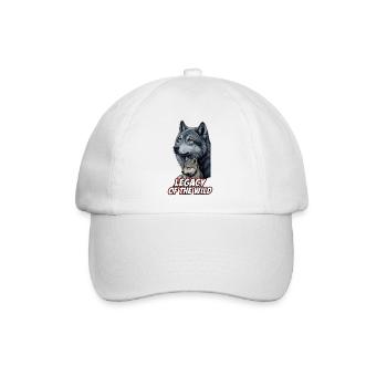 Wildwölfe Vermächtnis - Baseballkappe - Weiß/Weiß - Vorne