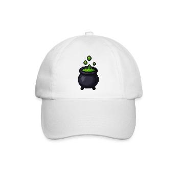 Grüner Zauberbottich - Baseballkappe - Weiß/Weiß - Vorne
