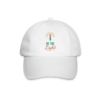 Be The Light – Matthew 5:16 Christian - Baseballkappe - Weiß/Weiß - Vorne