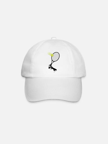 tennis_2 - Baseballkappe - Weiß/Weiß