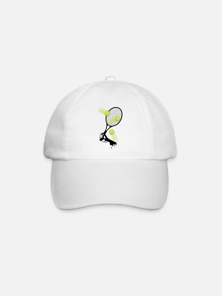 tennis_3 - Baseballkappe - Weiß/Weiß