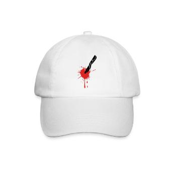 BLOOD MESSER - Baseballkappe - Weiß/Weiß - Vorne
