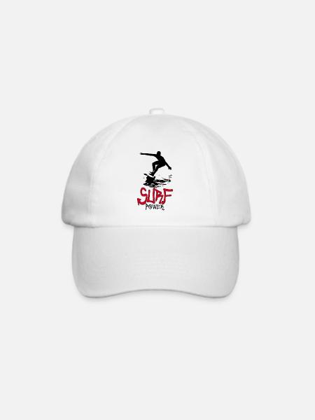 surf - Baseballkappe - Weiß/Weiß