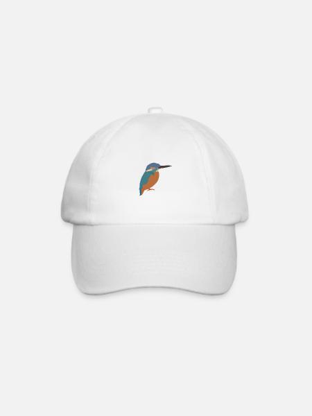 Eisvogel - Baseballkappe - Weiß/Weiß