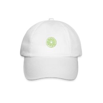 Früchtchen - Limette - Baseballkappe - Weiß/Weiß - Vorne