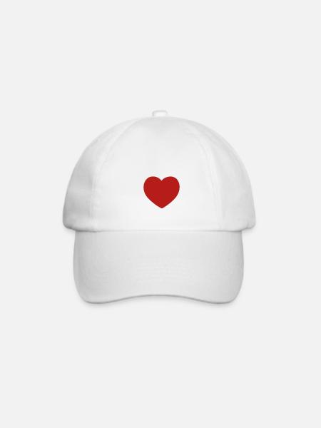 Love tit - Baseballkappe - Weiß/Weiß