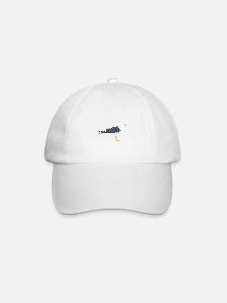 Heringsmöwe - Baseballkappe - Weiß/Weiß