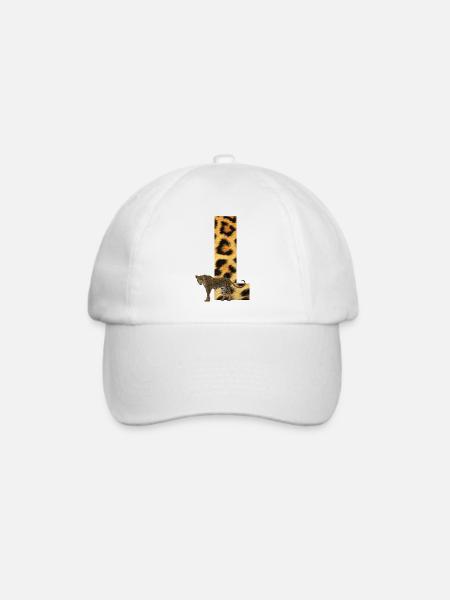 leopard l - Baseballkappe - Weiß/Weiß