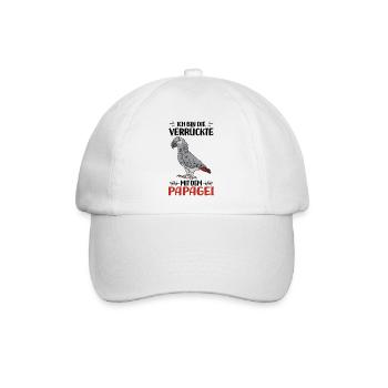 Papagei - Baseballkappe - Weiß/Weiß - Vorne