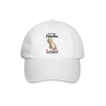 Cockapoo - Baseballkappe - Weiß/Weiß - Vorne