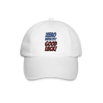Zero Defects Good luck - Baseballkappe - Weiß/Weiß - Vorne