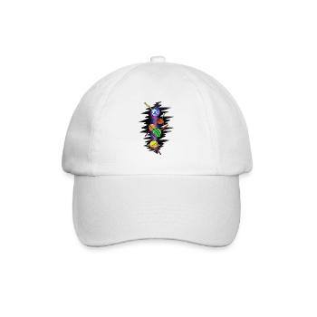 Lollipop Universe - Baseballkappe - Weiß/Weiß - Vorne