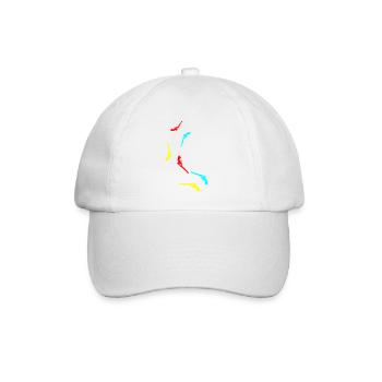 waffe pistole - Baseballkappe - Weiß/Weiß - Vorne