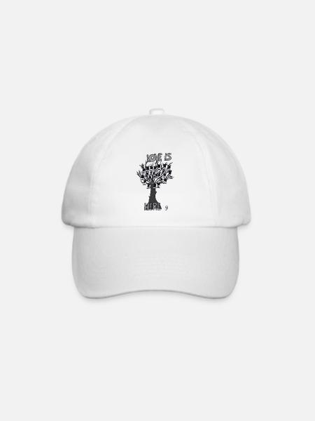 Fledermäuse auf einem Baum - Baseballkappe - Weiß/Weiß