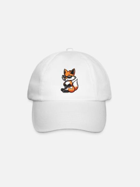 Fuchs Cool Comic - Baseballkappe - Weiß/Weiß