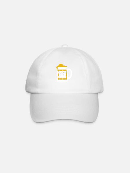 Guter Biertrinker - Baseballkappe - Weiß/Weiß