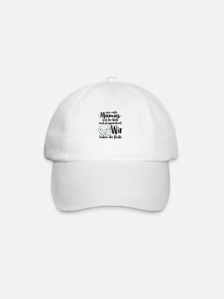 So viele Mamas auf der Welt Muttertag Geschenk - Baseballkappe - Weiß/Weiß