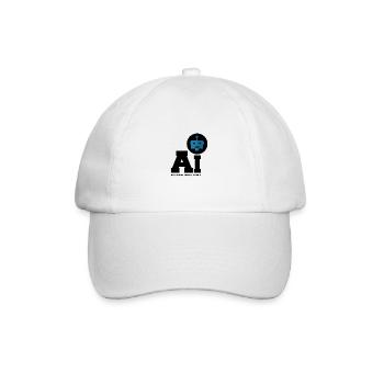 Artificial Intelligence - Künstliche Intelligenz - Baseballkappe - Weiß/Weiß - Vorne