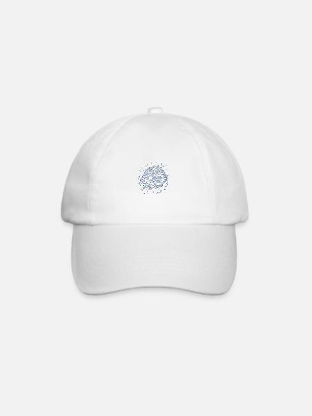 Igel - Baseballkappe - Weiß/Weiß
