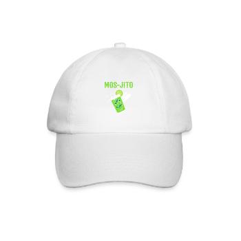 Mos-Jito Komiker Geschenk - Baseballkappe - Weiß/Weiß - Vorne