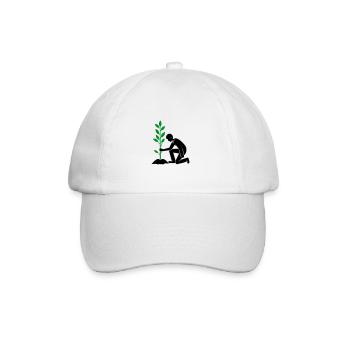 Einpflanzen Umwelt - Baseballkappe - Weiß/Weiß - Vorne