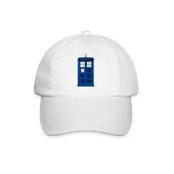 Police box tardis - Baseballkappe - Weiß/Weiß - Vorne