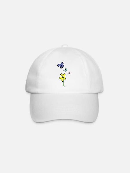 Nicht nur eine Blume - Baseballkappe - Weiß/Weiß