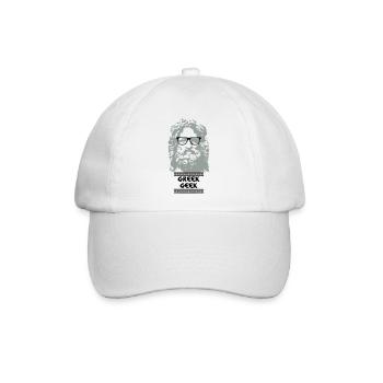 Greek Geek - Baseballkappe - Weiß/Weiß - Vorne