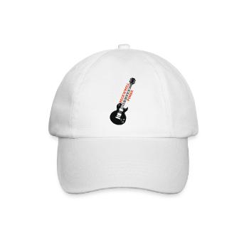 rock'n'roll_ guitar 2 - Baseballkappe - Weiß/Weiß - Vorne