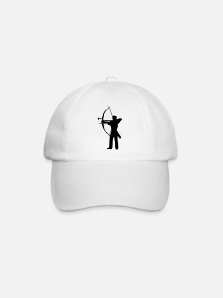 Bogenschießen - Baseballkappe - Weiß/Weiß