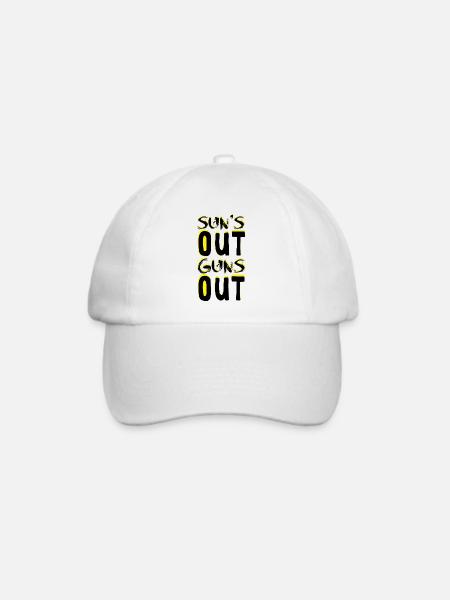 Guns Out - Baseballkappe - Weiß/Weiß