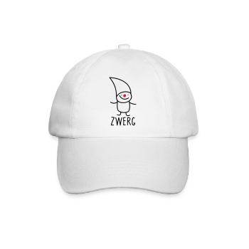 Zwerg - Baseballkappe - Weiß/Weiß - Vorne